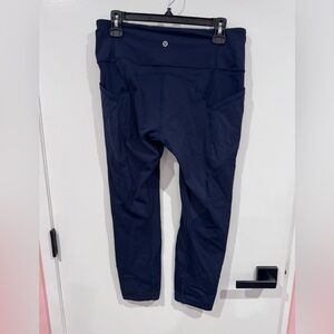 Lululemon Navy Blue Athletic Leggings, 12